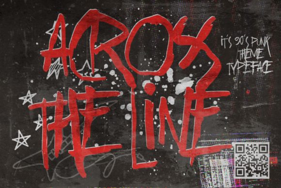 Across the Line: A Bold Font for Making a Statement
