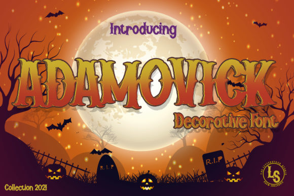 Adamovick: A Bold and Unique Display Font for Standout Typography