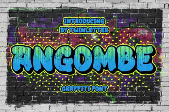 Angombe: A Playful and Colorful Display Font for Creative Projects