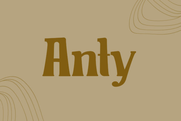 Anty: A Bold and Vintage-Inspired Display Font for Impactful Typography