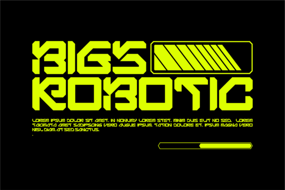 Bigs Robotic: A Font That Brings the Future to Your Design