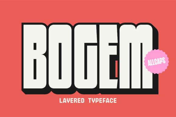 Bogem: A Bold and Thick Display Font for Impactful Designs