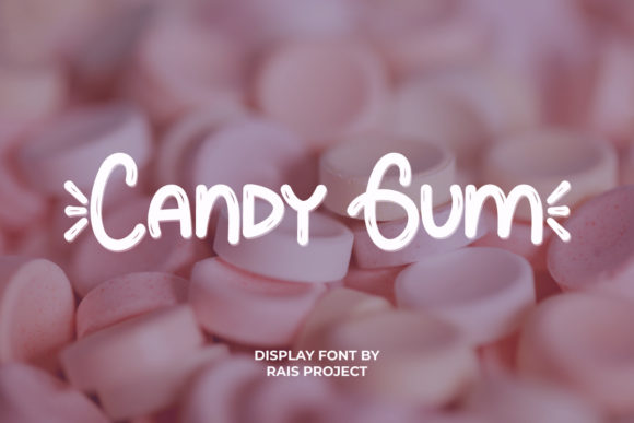 Candy Gum: A Playful Font for Eye-Catching Designs