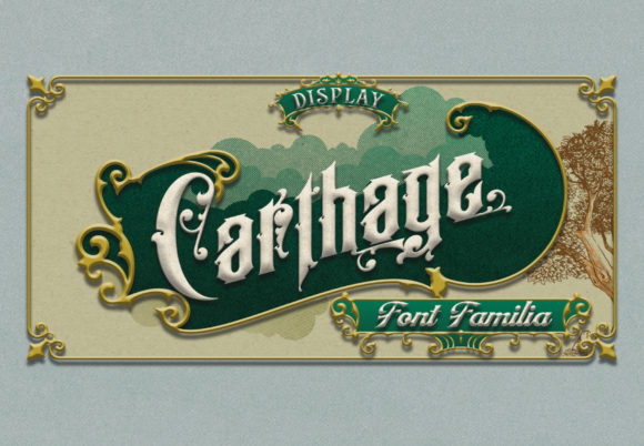 Carthage: A Bold, Vintage-Inspired Font for Modern Design
