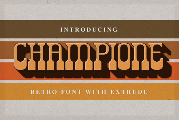Champione: A Nostalgic Typography Powerhouse