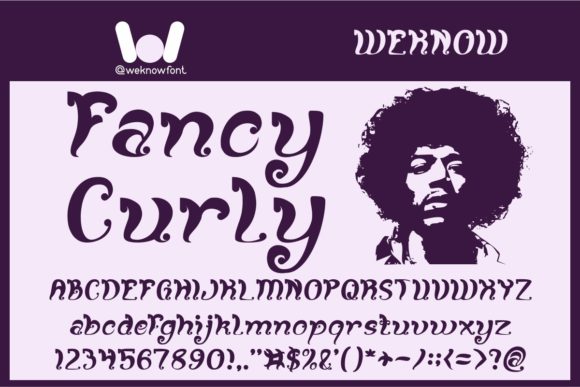 Fancy Curly: A Display Font for Creative Expression