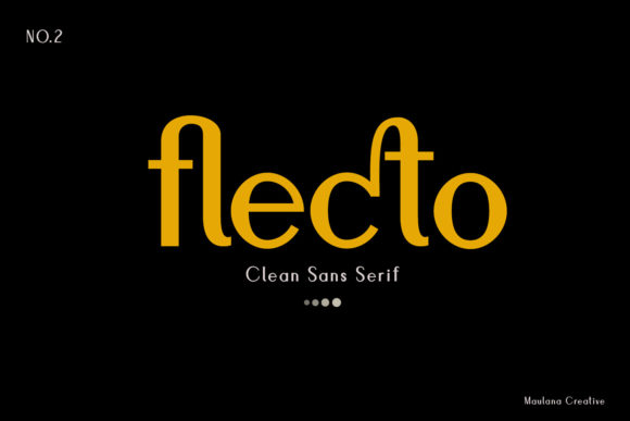 Flecto: A Display Font for Artistic and Modern Design Needs
