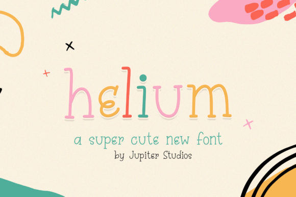 Helium: A Playful Handwritten Font That Sparks Creativity in Kids' Projects and Beyond