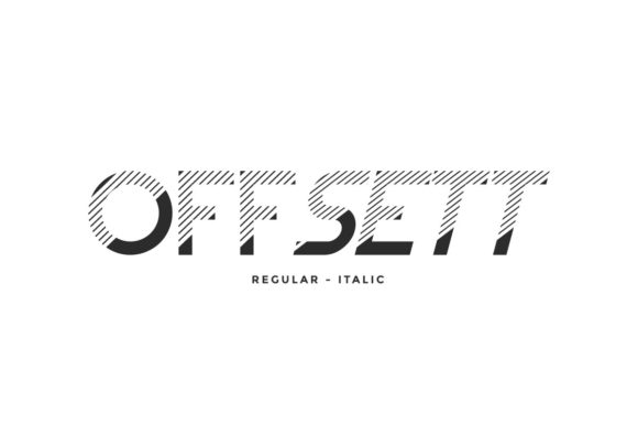 Offsett: A Futuristic Display Font for Modern Design Needs