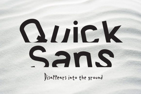 Quick Sans: A Modern Display Font for Creative Projects