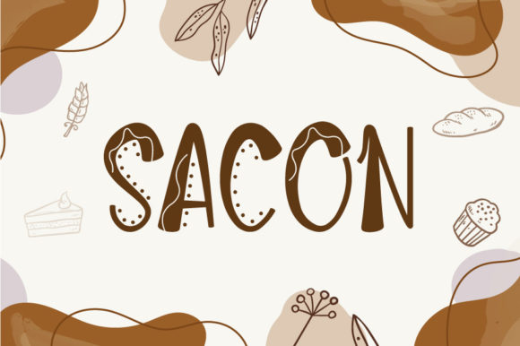 Sacon: A Playful Display Font for Creative Impact