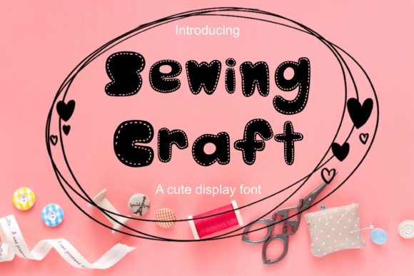 Sewing Craft: A Minimalist Display Font for Distinctive Creative Projects