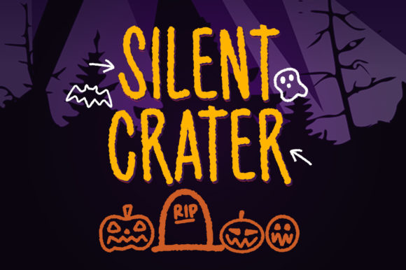 Silent Crater: A Dark Display Font for Bold Visual Statements