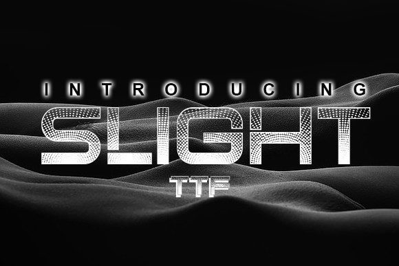 Slight: A Simple and Sharp-Looking Display Font for Creative Inspiration